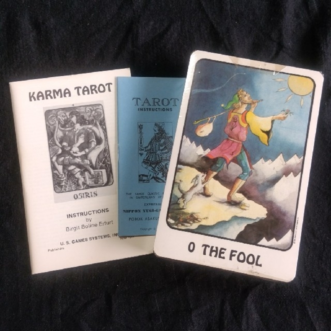 当時物 新品 タロットカード ベルギー製 KARMA TAROT カルマタロット