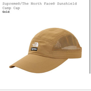 supreme north face camp cap gold