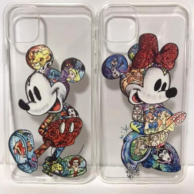 iPhone ケース ディズニー ミッキー ミニー ペア セット 送料無料 スマホ/家電/カメラのスマホアクセサリー(iPhoneケース)の商品写真