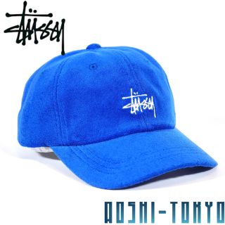 ステューシー(STUSSY)の◆STUSSY TELLY CLOTH CAP / カーブキャップ ブルー(キャップ)