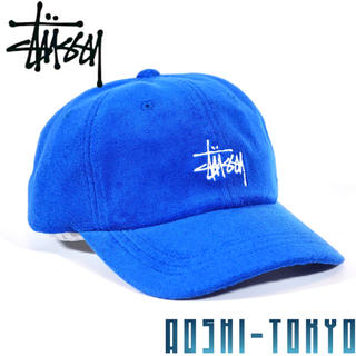 ステューシー(STUSSY)の◆STUSSY TELLY CLOTH CAP / カーブキャップ ブルー(キャップ)