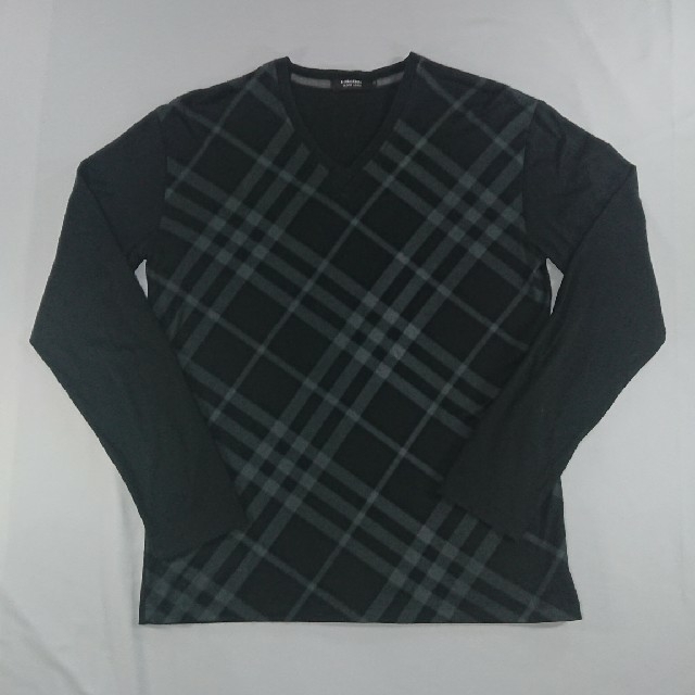 BURBERRY BLACK LABEL(バーバリーブラックレーベル)のバーバリー ブラックレーベル ノバチェック柄 カットソー ロンT メンズのトップス(Tシャツ/カットソー(七分/長袖))の商品写真