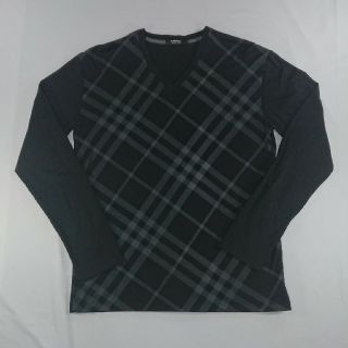 バーバリーブラックレーベル(BURBERRY BLACK LABEL)のバーバリー ブラックレーベル ノバチェック柄 カットソー ロンT(Tシャツ/カットソー(七分/長袖))