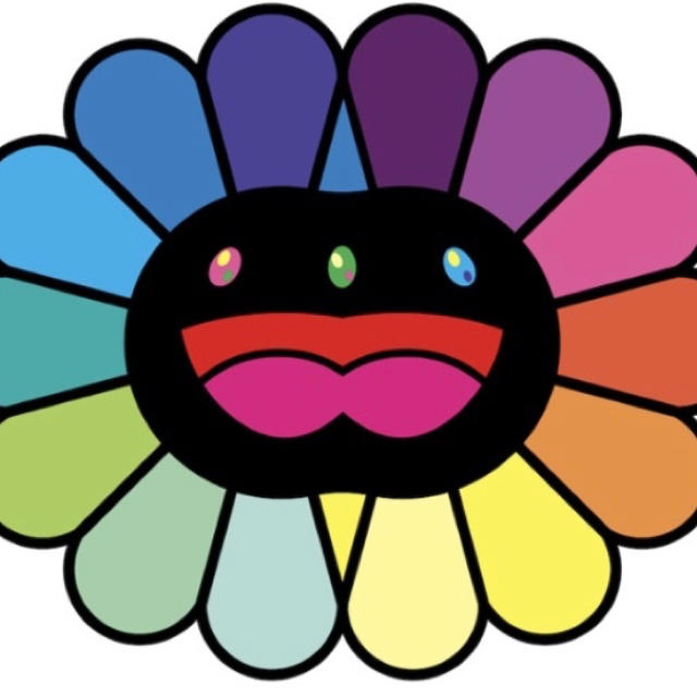 3枚セット 村上隆 版画 Multicolor Double Face お花  エンタメ/ホビーの美術品/アンティーク(版画)の商品写真