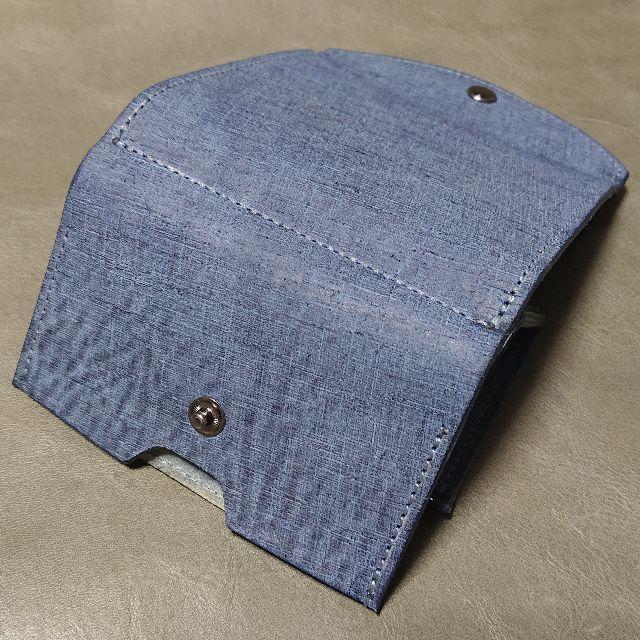 【イタリアンレザー】ミニ財布（グレー） メンズのファッション小物(折り財布)の商品写真
