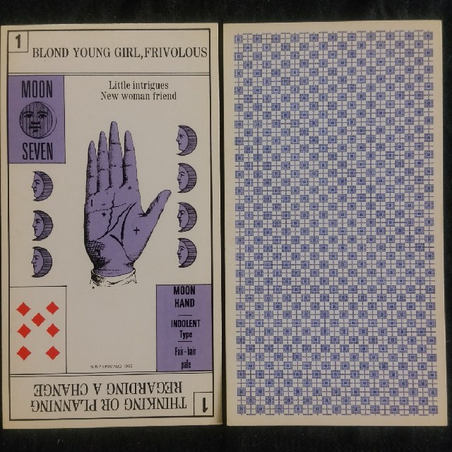 当時物 未使用品 タロットカード フランス製 PALMISTRY 手相 占い