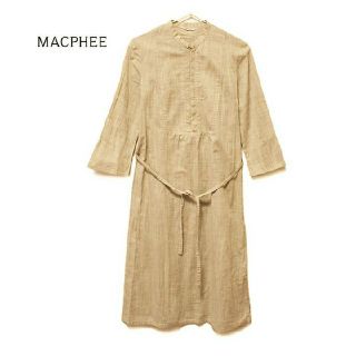 マカフィー(MACPHEE)のマカフィー MACPHEE■トゥモローランド ウエストリボン ワンピース(ひざ丈ワンピース)