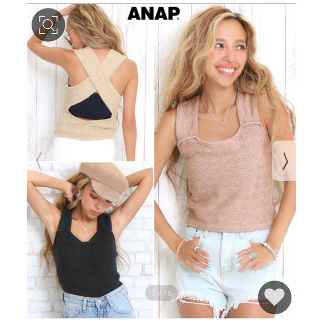 ANAP(アナップ)のANAP タンクトップ レディースのトップス(タンクトップ)の商品写真