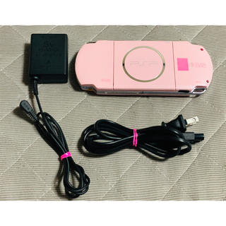 プレイステーションポータブル(PlayStation Portable)のPSP-3000 AKB ピンク　比較的美品　送料無料　②(携帯用ゲーム機本体)