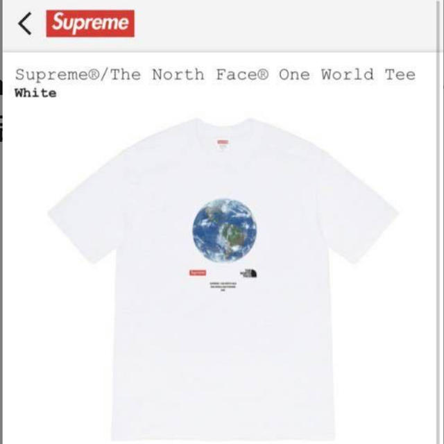 品質一番の Supreme - Supreme  TNF One World Tee Tシャツ/カットソー(半袖/袖なし)