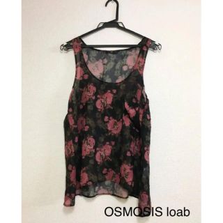 オズモーシス(OSMOSIS)のOSMOSIS シースルー　花柄　タンクトップ(タンクトップ)