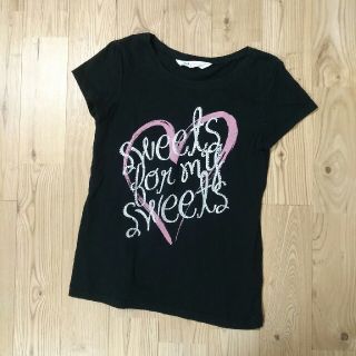 エイチアンドエム(H&M)の●H&M●ラインストーンTシャツ130●(Tシャツ/カットソー)