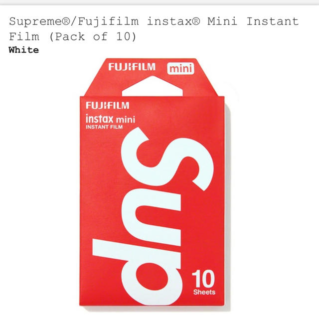 2セット　Supreme Fujifilm Instant Film チェキ