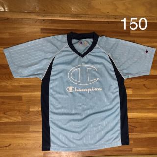 チャンピオン(Champion)のチャンピオン 半袖 水色 スポーツ Tシャツ 150 【 美品 】(Tシャツ/カットソー)