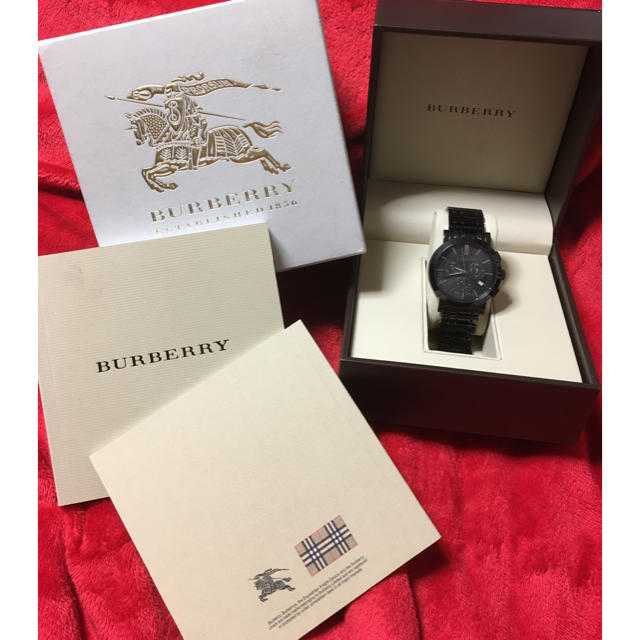 BURBERRY BLACK LABEL(バーバリーブラックレーベル)のバーバリー　時計　黒 メンズの時計(腕時計(アナログ))の商品写真