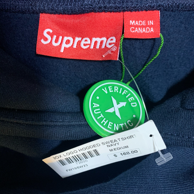 supreme  bandana box logo hooded navy