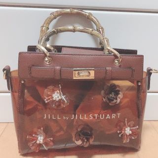 ジルバイジルスチュアート(JILL by JILLSTUART)の【週末限定値下げ】ジルバイジルスチュアート バンブーフラワークリアバッグ(ショルダーバッグ)