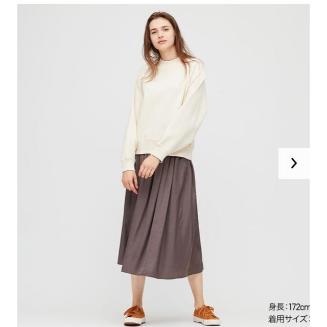 UNIQLO(ユニクロ)のUNIQLO ドレープギャザーロングスカート レディースのスカート(ロングスカート)の商品写真