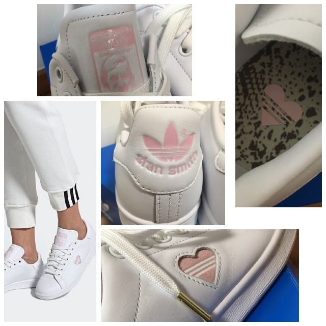 adidas(アディダス)の【新品】adidas スタンスミスハート（ホワイト:23.5㎝） レディースの靴/シューズ(スニーカー)の商品写真