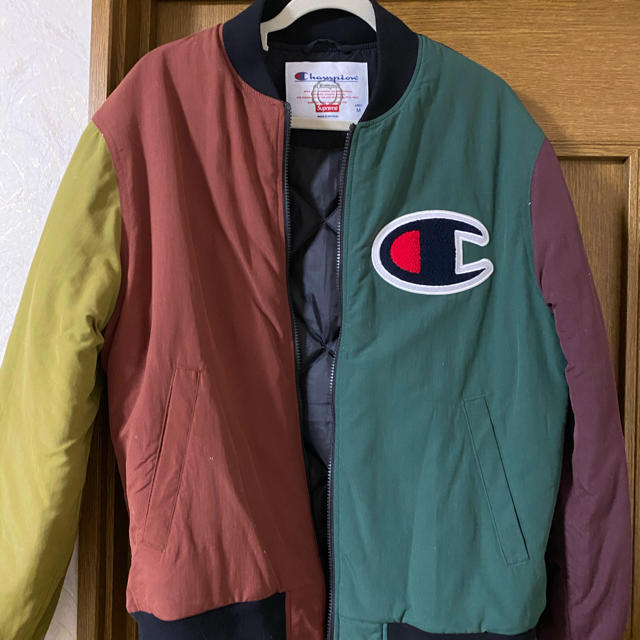 Supreme(シュプリーム)のSupreme/Champion Color Blocked Jacket メンズのジャケット/アウター(ナイロンジャケット)の商品写真