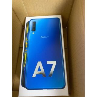 ギャラクシー(Galaxy)のGalaxy A7 ブルー  simフリースマートフォン(スマートフォン本体)