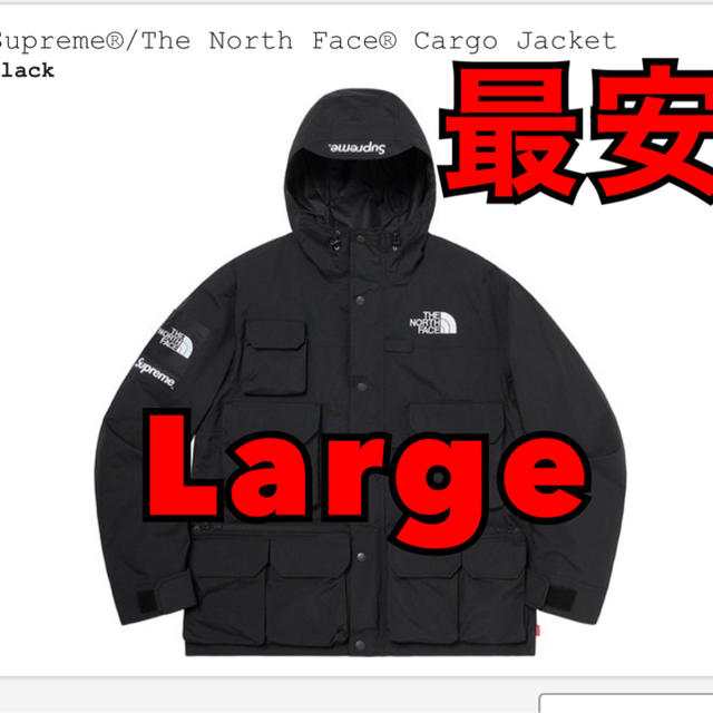 Supreme The North Face Cargo Jacket 黒L