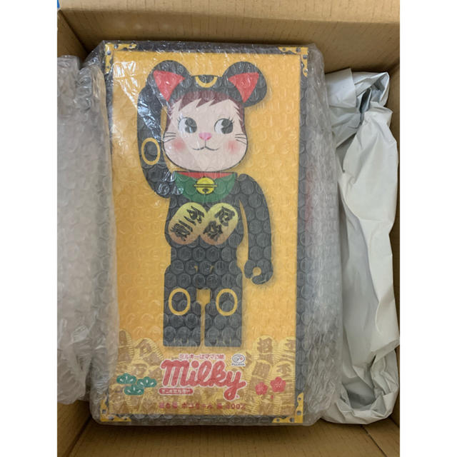 MEDICOM TOY - BE@RBRICK 招き猫 ポコちゃん 黒 400％ ベアブリック ペコちゃんの通販 by Stone shop