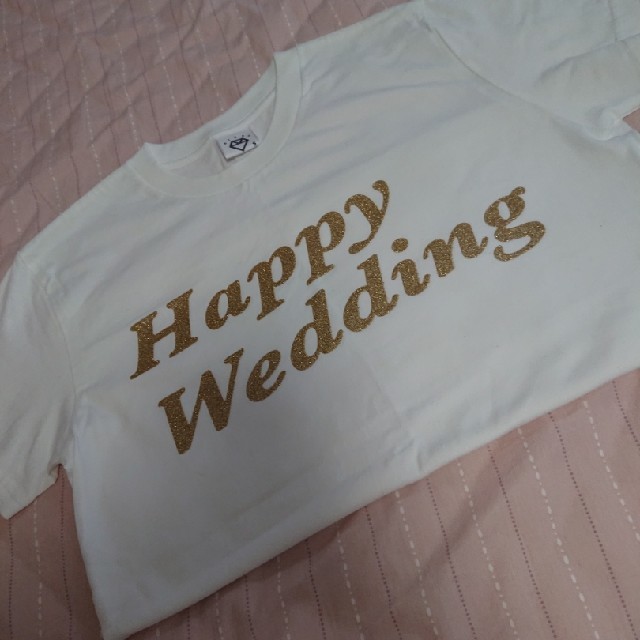 結婚式Tシャツお祝いコメント エンタメ/ホビーの雑誌(結婚/出産/子育て)の商品写真