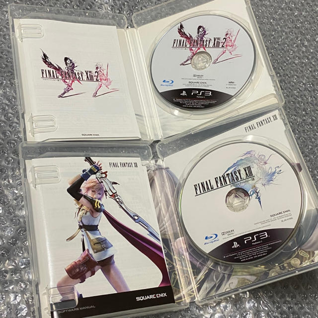 SQUARE ENIX(スクウェアエニックス)の【２枚セット】FF XIII & FF XIII-2  エンタメ/ホビーのゲームソフト/ゲーム機本体(家庭用ゲームソフト)の商品写真