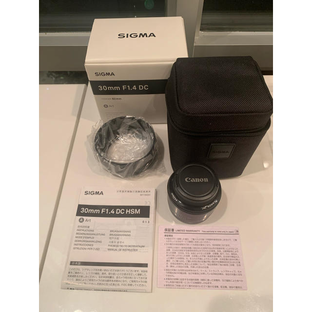 Canon(キヤノン)のSIGMA 30F1.4 DC HSM/C スマホ/家電/カメラのカメラ(レンズ(単焦点))の商品写真