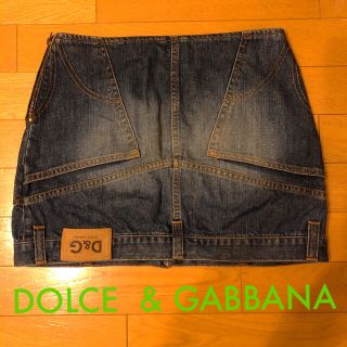 ドルチェアンドガッバーナ(DOLCE&GABBANA)のデニムミニスカート  D&G MADE IN ITALY(ミニスカート)