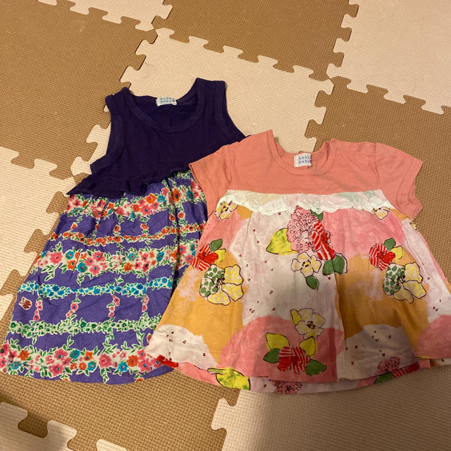 hakka baby(ハッカベビー)のハッカ　ワンピースTシャツセット キッズ/ベビー/マタニティのキッズ服女の子用(90cm~)(ワンピース)の商品写真