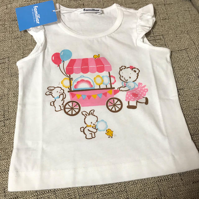 familiar(ファミリア)のファミリア　タンクトップ　Tシャツ　新品 キッズ/ベビー/マタニティのベビー服(~85cm)(Ｔシャツ)の商品写真