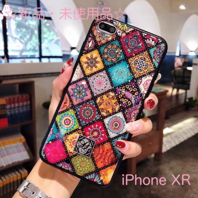 ☆新品☆タイルデザイン ペイズリーiPhoneケース【iPhone XR】 スマホ/家電/カメラのスマホアクセサリー(iPhoneケース)の商品写真