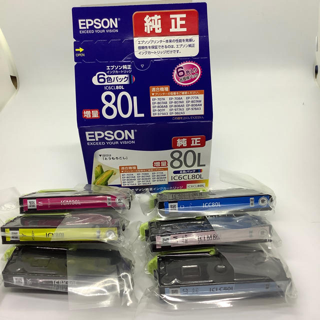 EPSON(エプソン)のIC6CL 80L エプソン　インクカートリッジ スマホ/家電/カメラのPC/タブレット(その他)の商品写真