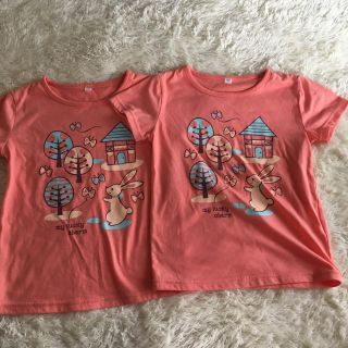 Tシャツ２枚セット　双子ちゃんにも(Tシャツ/カットソー)