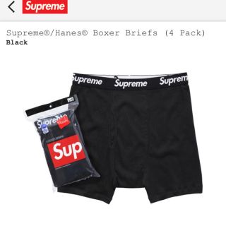 シュプリーム(Supreme)のsupreme ボクサーパンツ　シュプリーム　Mサイズ　4枚セット　未開封　　　(ボクサーパンツ)