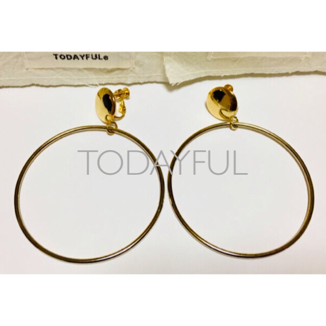 TODAYFUL(トゥデイフル)のTODAYFUL Big フープイヤリング レディースのアクセサリー(イヤリング)の商品写真