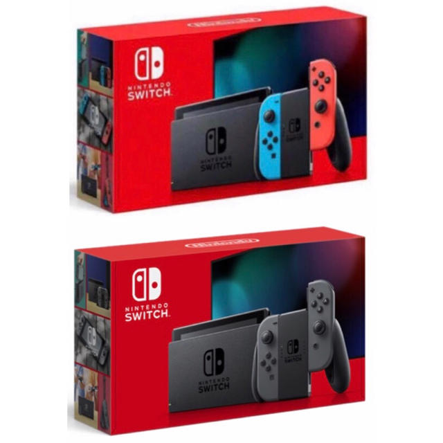 N S - ニンテンドースイッチ 本体 新型 ネオン グレー 2台セット 新品