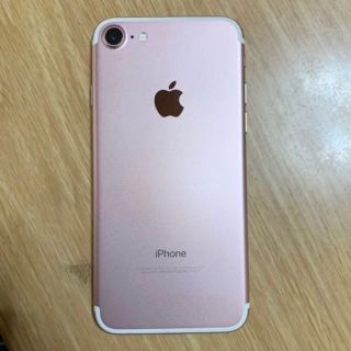 アップル(Apple)のiPhone7 ローズゴールド 32g SIMフリー 中古(スマートフォン本体)