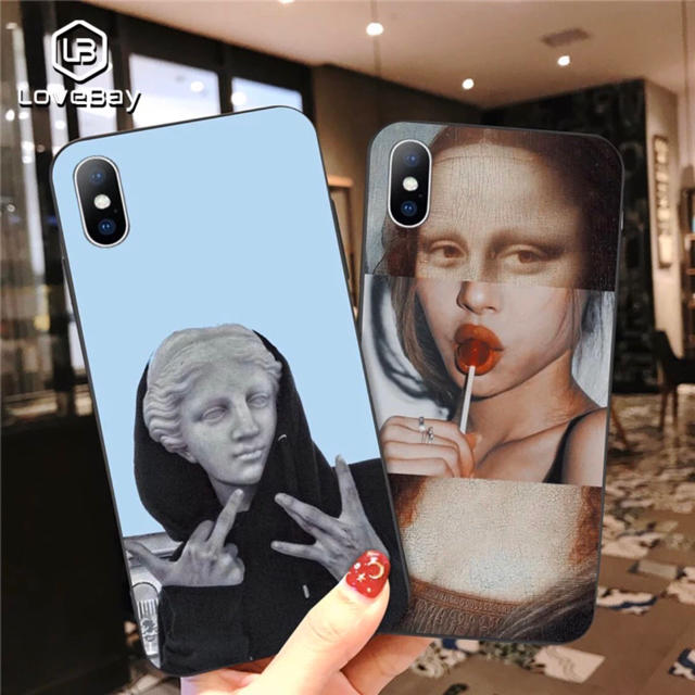 現代絵画風　モダン　iPhoneケース スマホ/家電/カメラのスマホアクセサリー(iPhoneケース)の商品写真