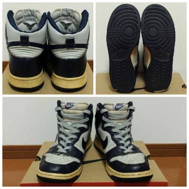 NIKE(ナイキ)の1999 NIKE DUNK HIGH LE (淡灰×濃紺)US10《USED》 メンズの靴/シューズ(スニーカー)の商品写真