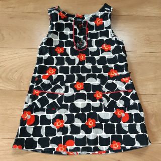 ザラキッズ(ZARA KIDS)のZARA　花柄　ワンピース　104(ワンピース)