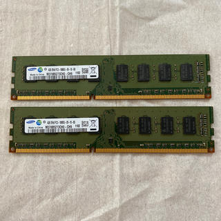 サムスン(SAMSUNG)のPC3-10600U 4GB×2枚計8GB(PCパーツ)