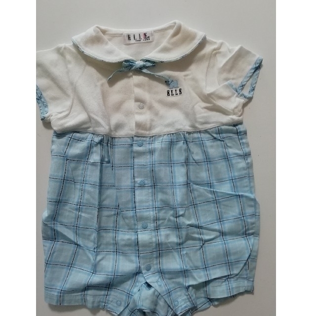 ELLE(エル)の夏用 ベビー服 セット ELLE & bebe キッズ/ベビー/マタニティのベビー服(~85cm)(ロンパース)の商品写真