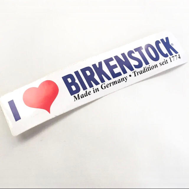 BIRKENSTOCK(ビルケンシュトック)のビルケンシュトック I♡シリーズ ステッカー 自動車/バイクのバイク(ステッカー)の商品写真