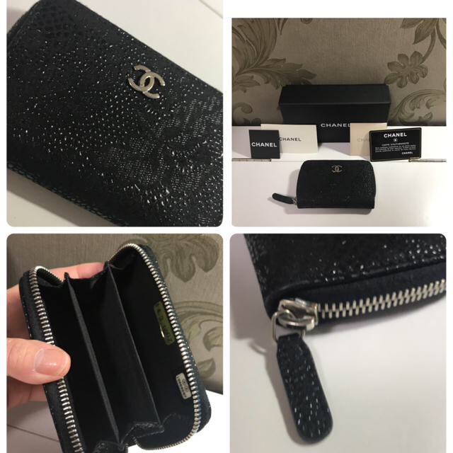 CHANEL(シャネル)のテマネキ様専用❣️シャネル コインケース  レース柄　 小銭入れ　財布 正規品 レディースのファッション小物(財布)の商品写真