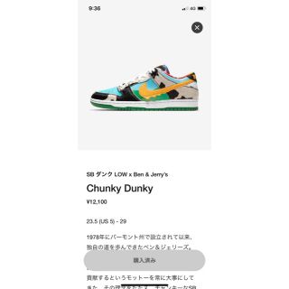 ナイキ(NIKE)のNike SB Dunk Low Ben & Jerry's Chunky (スニーカー)