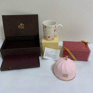 ★GODIVA★グランプラス空BOX 赤&茶/非売品限定カップ(菓子/デザート)