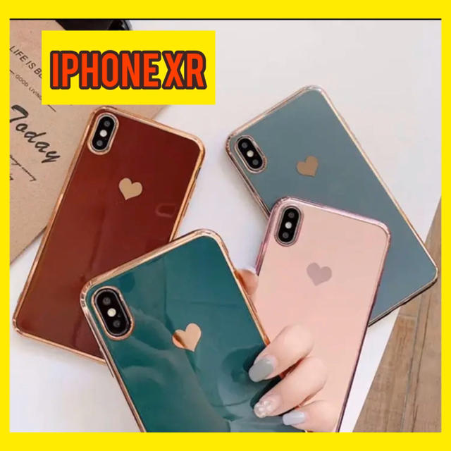 【特価】iPhoneXR アイフォンケース ハート柄 高級感 シンプルケース スマホ/家電/カメラのスマホアクセサリー(iPhoneケース)の商品写真